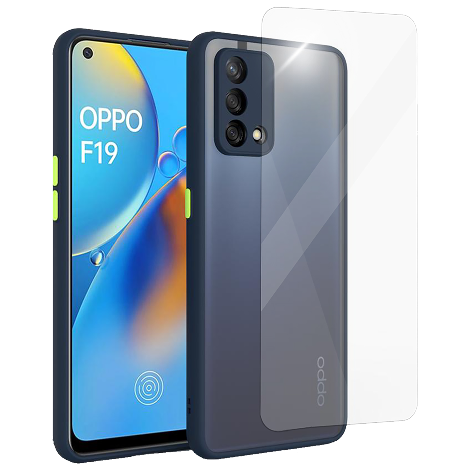 Buy Arrow Duplex Combo Back Case and Temper Glass For Oppo F19